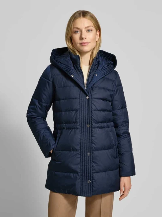 Zdjęcie produktu Płaszcz puchowy z kapturem Lauren Ralph Lauren Ciemnoniebieski