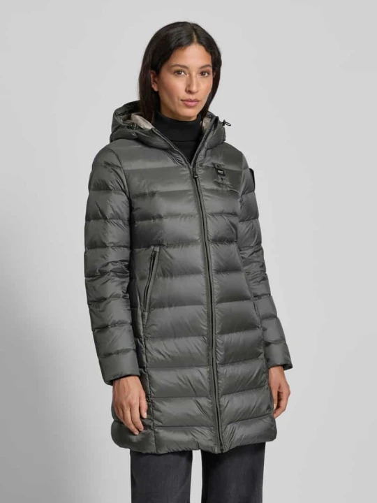 Zdjęcie produktu Płaszcz puchowy z kapturem model ‘AGNES’ Blauer Usa Ciemnoszary