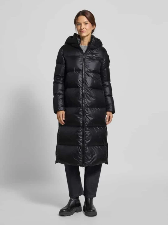 Zdjęcie produktu Płaszcz puchowy z kapturem model ‘CILIA’ Blauer Usa Czarny