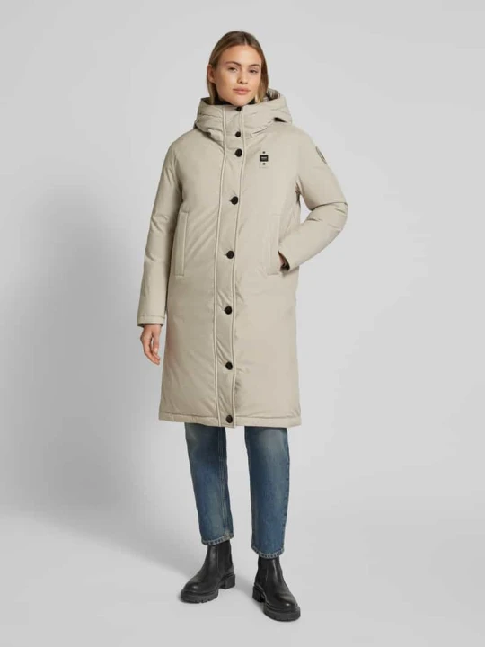 Zdjęcie produktu Płaszcz puchowy z naszywką z logo Blauer Usa Beżowy