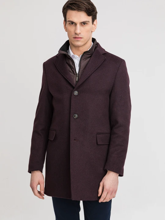 Zdjęcie produktu Płaszcz RAPHAEL 00214Q55GSA Giacomo Conti bordowy