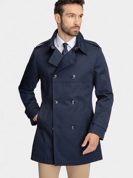 Zdjęcie produktu Płaszcz techniczny ALBERT 00264C75GSA Giacomo Conti granatowy