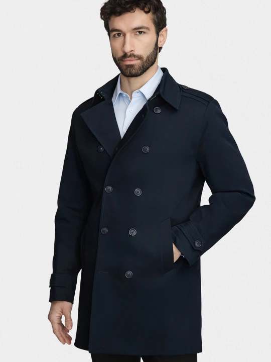 Zdjęcie produktu Płaszcz techniczny AMERIGO 00281B75GSA Giacomo Conti granatowy