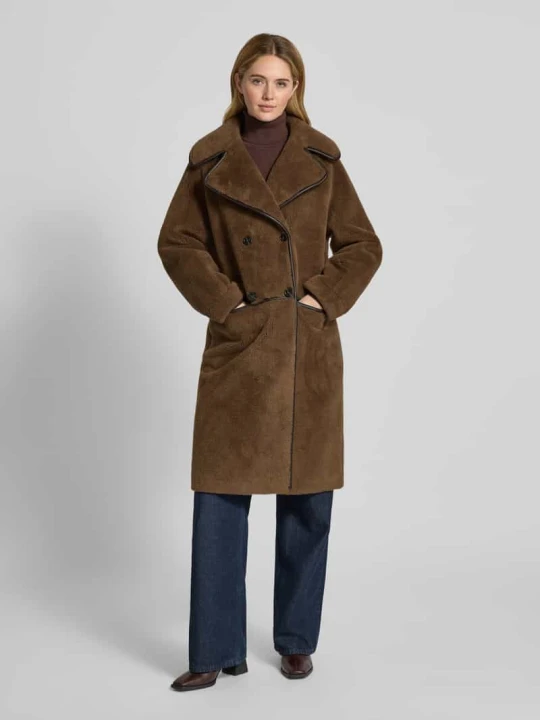 Zdjęcie produktu Płaszcz teddy z klapami model 'TILDA' Oakwood Średniobrązowy