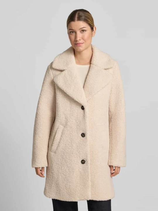 Zdjęcie produktu Płaszcz teddy z szerokim kołnierzem z połami Vero Moda Écru