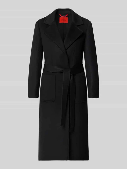 Zdjęcie produktu płaszcz w kroju regular fit z czystej bawełny model 'RUNAWAY' MAX&Co. Czarny