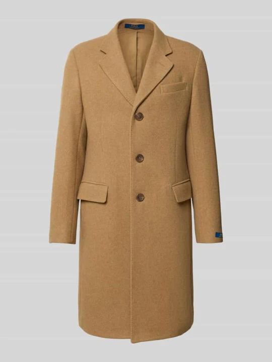 Zdjęcie produktu płaszcz w kroju regular fit z mieszanki wełny Polo Ralph Lauren Camel