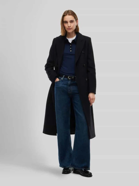 Zdjęcie produktu Płaszcz w kroju slim fit z mieszanki wełny Tommy Hilfiger Czarny
