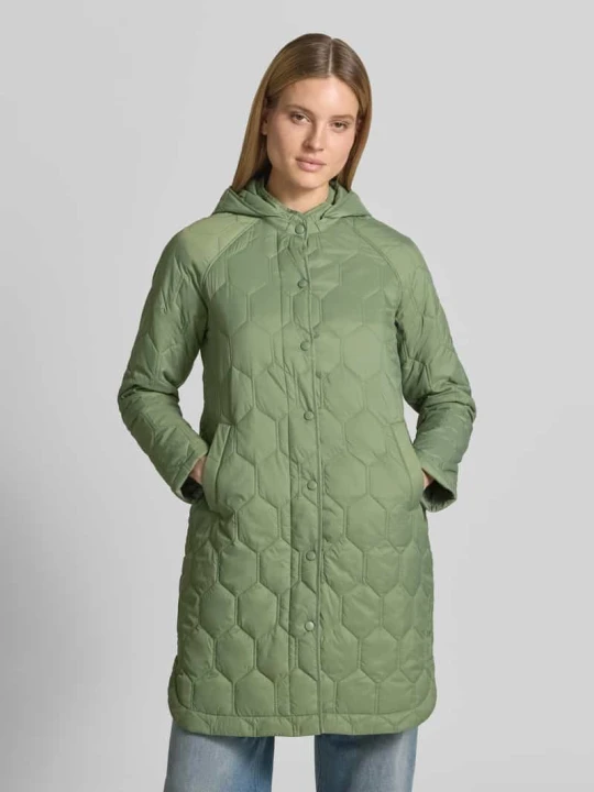 Zdjęcie produktu Płaszcz w pikowanym wyglądzie o kroju regular fit model 'Solene' Cars Oliwkowy