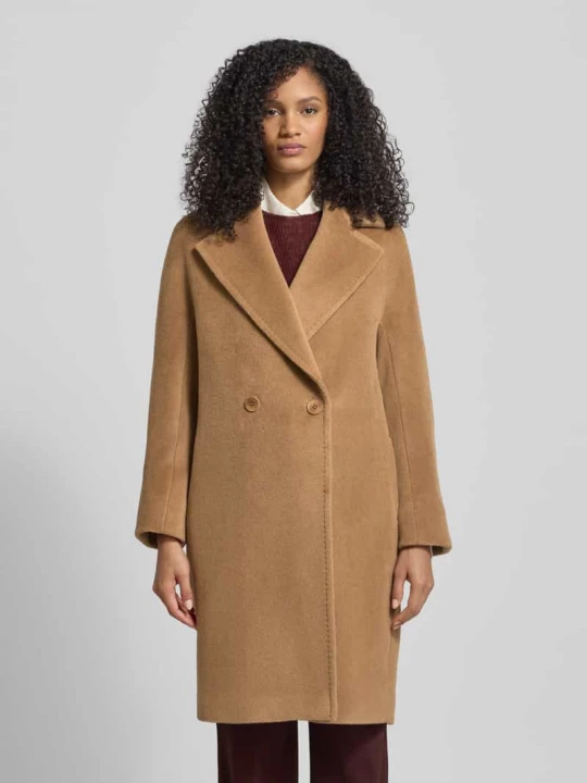 Zdjęcie produktu Płaszcz wełniany o kroju regular fit z mieszanki wełny z alpaki model ‘TOKIO’ Max Mara Camel