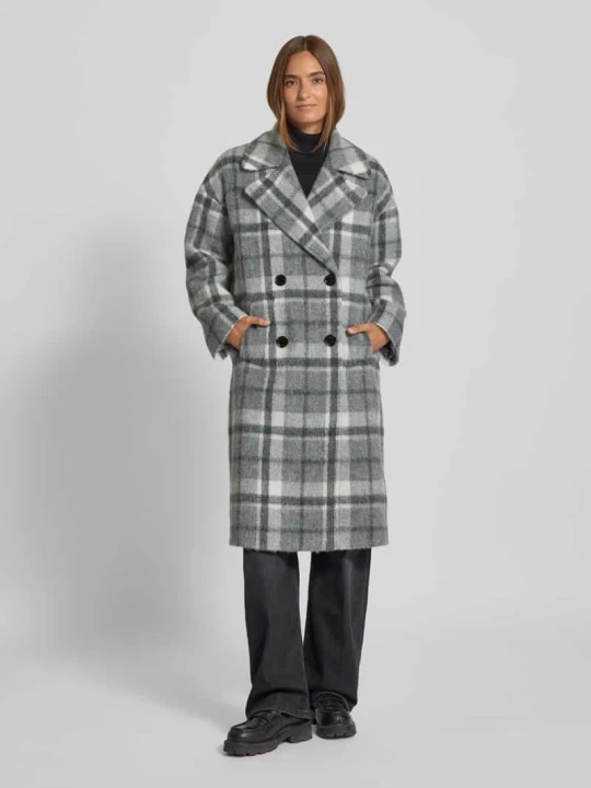 Zdjęcie produktu Płaszcz wełniany o kroju regular fit z mieszanki wełny z dodatkiem wełny z alpaki model ‘BETTIE’ Barbour Ciemnoszary