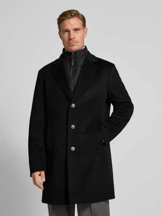 Zdjęcie produktu Płaszcz wełniany z efektem dwóch warstw model ‘Morris’ JOOP! Czarny
