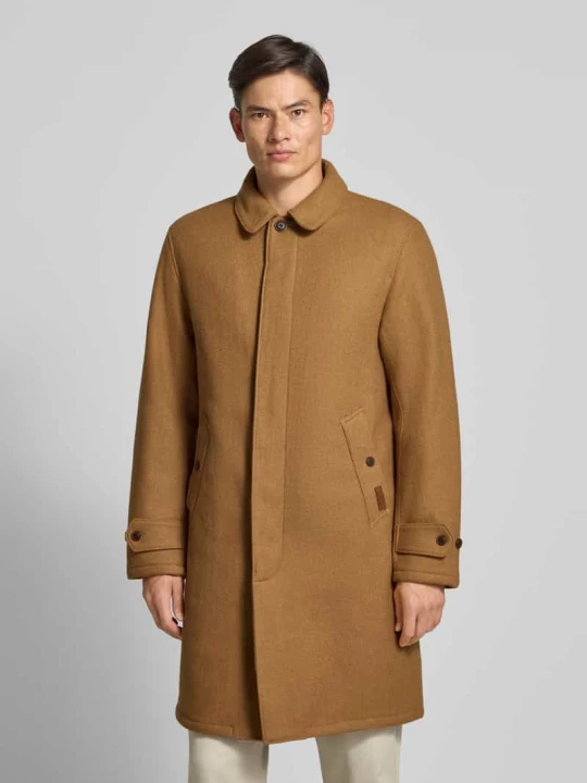 Zdjęcie produktu Płaszcz wełniany z kołnierzykiem typu kent Polo Ralph Lauren Camel