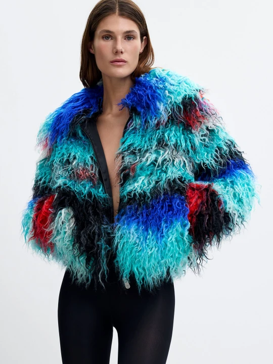 Zdjęcie produktu Płaszcz z długim futrem Lacroix Desigual