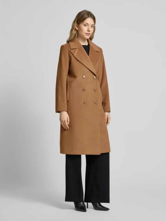 Zdjęcie produktu Płaszcz z domieszką kaszmiru i kołnierzem z połami Lauren Ralph Lauren Camel
