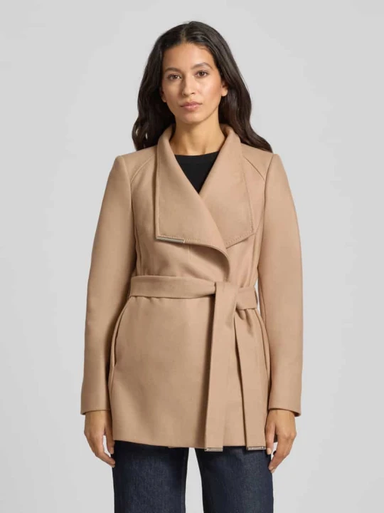 Zdjęcie produktu Płaszcz z domieszką kaszmiru model ‘ROSESS’ Ted Baker Piaskowy