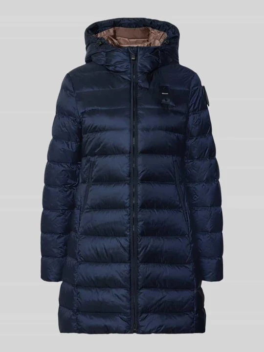 Zdjęcie produktu Płaszcz puchowy z ogrzewającym wypełnieniem model 'AGNES' Blauer Usa Granatowy