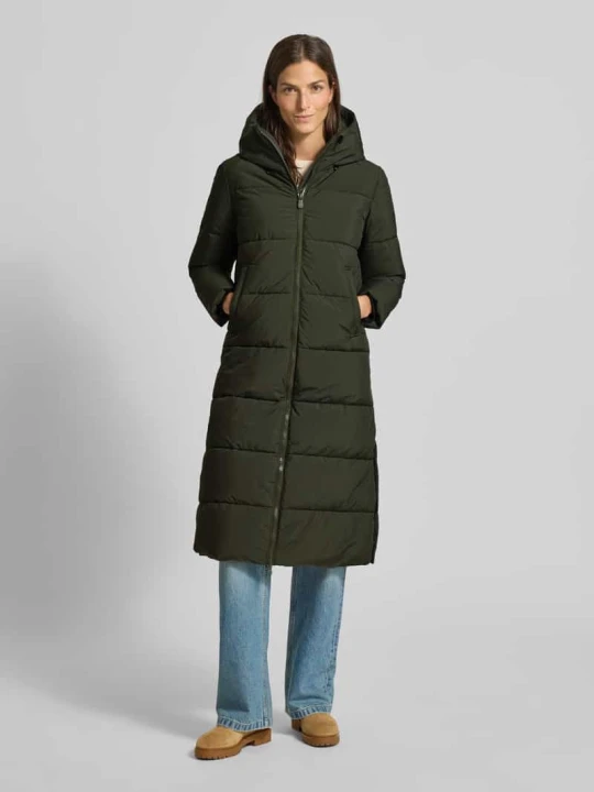 Zdjęcie produktu Płaszcz pikowany o kroju regular fit z zamkiem błyskawicznym dwustronnym model „MISSY” Save The Duck Oliwkowy