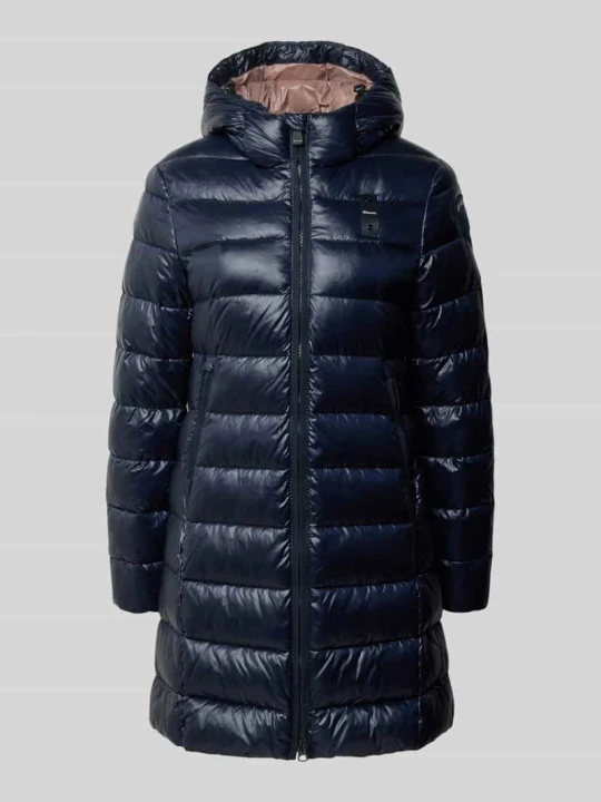 Zdjęcie produktu Płaszcz z efektem pikowania z wzór z logo model 'Adelaide' Blauer Usa Granatowy