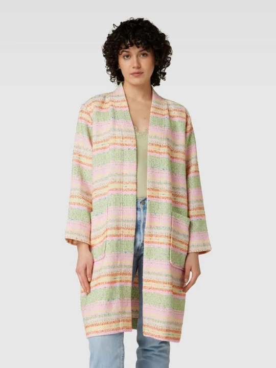 Zdjęcie produktu Płaszcz z imitacji bouclé milano italy Mocnoróżowy