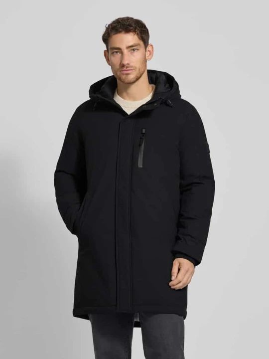 Zdjęcie produktu Płaszcz parka o kroju regular fit z kapturem Antony Morato Czarny