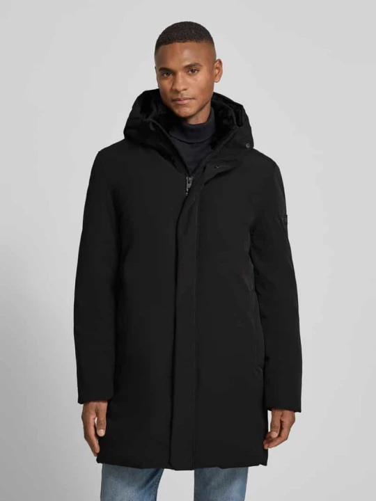 Zdjęcie produktu Płaszcz parka z kapturem model „Dawson” CINQUE Czarny