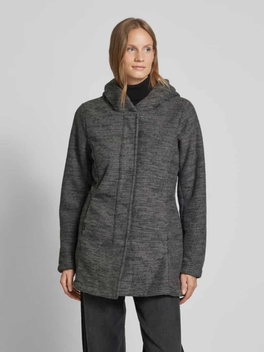 Zdjęcie produktu Płaszcz z kapturem model ‘Nettie’ Ragwear Antracytowy melanż