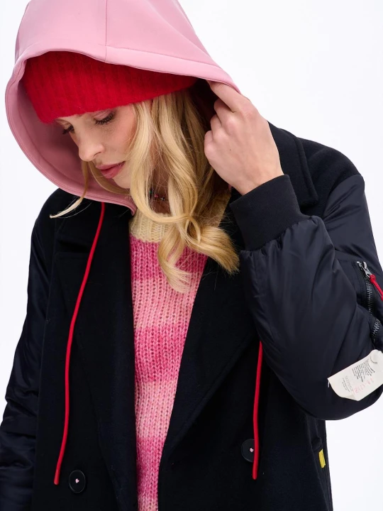 Zdjęcie produktu Płaszcz z kapturem Pink Punk XS
