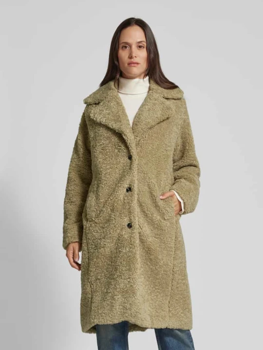 Zdjęcie produktu Płaszcz z kołnierzem z połami model ‘Emina 3670’ Moves Trzcinowy