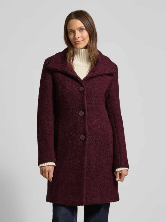 Zdjęcie produktu Płaszcz z listwą guzikową model ‘LISETTE’ Milo Coats Bordowy