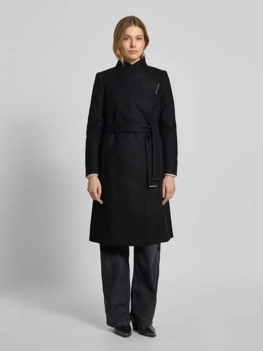 Zdjęcie produktu Płaszcz z mieszanki wełny z domieszką kaszmiru model ‘ROSE’ Ted Baker Czarny
