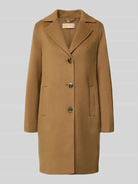 Zdjęcie produktu Płaszcz z mieszanki wełny z wpuszczanymi kieszeniami Michael Kors Camel