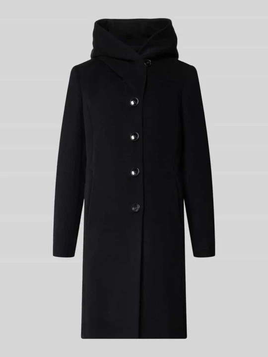 Zdjęcie produktu Płaszcz z mieszanki żywej wełny z dodatkiem kaszmiru model 'Bella' Milo Coats Czarny