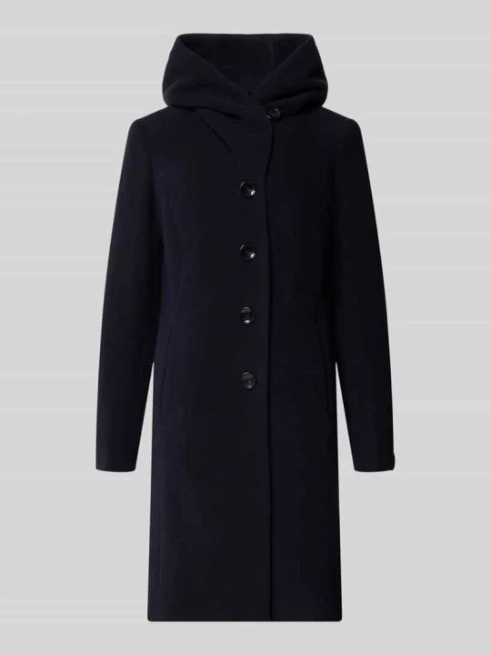Zdjęcie produktu Płaszcz z mieszanki żywej wełny z dodatkiem kaszmiru model 'Bella' Milo Coats Granatowy