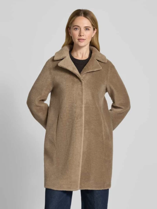 Zdjęcie produktu Płaszcz z sztucznego futra z czystej wełny, krój regular fit, model 'VENUS' Oakwood