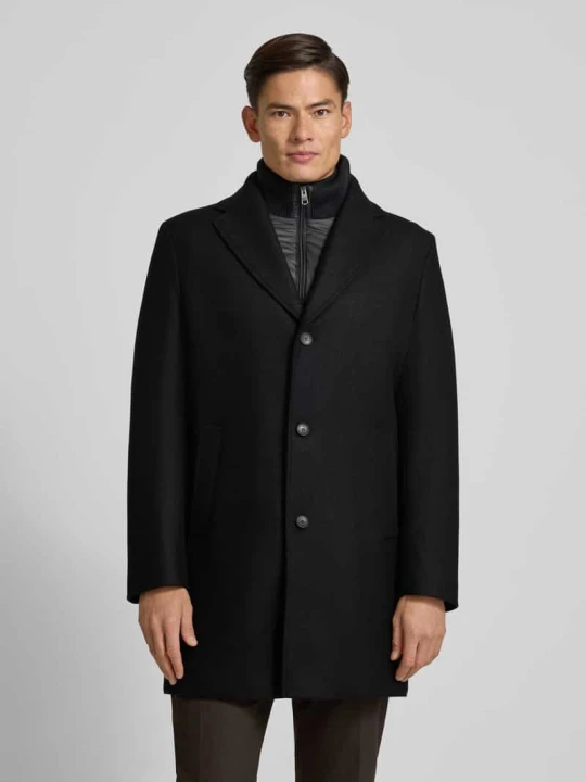 Zdjęcie produktu Płaszcz z zamkiem błyskawicznym Model „SCOTT” CINQUE Czarny