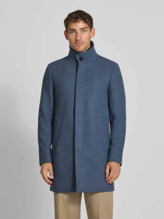 Zdjęcie produktu Płaszcz ze stójką model ‘Harvey’ Matinique Błękitny