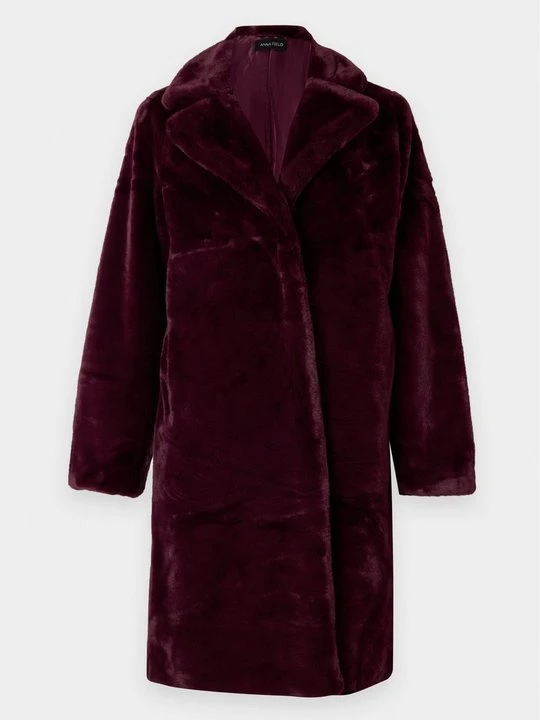 Zdjęcie produktu Płaszcz zimowy Anna Field By Zalando bordowy