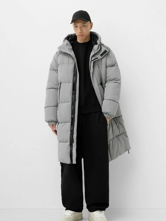 Zdjęcie produktu Płaszcz zimowy Bershka szary