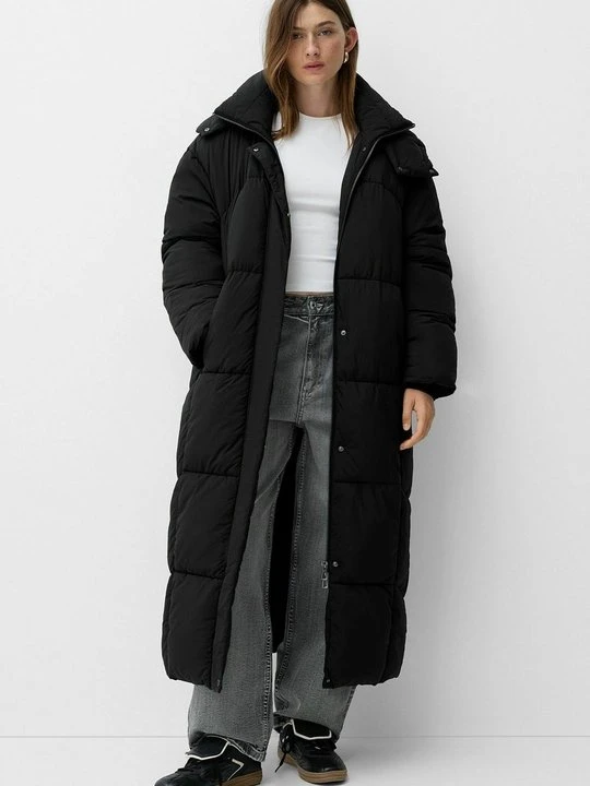 Zdjęcie produktu Płaszcz zimowy Bershka czarny
