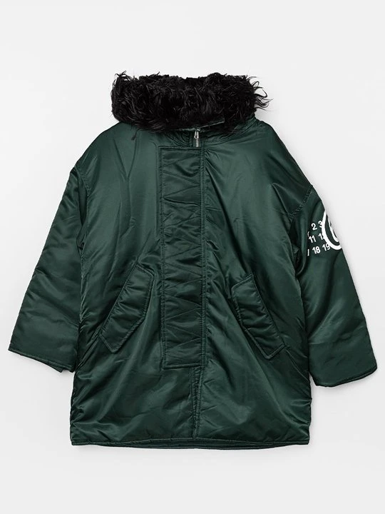 Zdjęcie produktu Płaszcz zimowy MM6 Maison Margiela ciemnozielony
