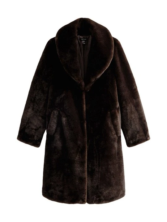 Zdjęcie produktu Płaszcz zimowy New Look ciemnobrązowy