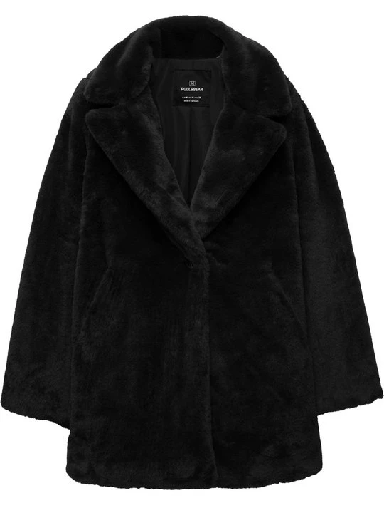 Zdjęcie produktu Płaszcz zimowy PULL&BEAR czarny