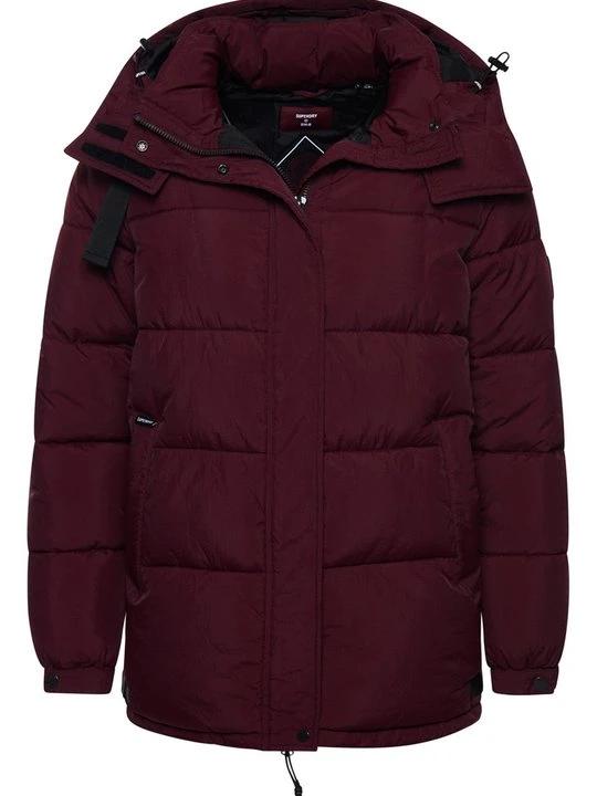 Zdjęcie produktu Płaszcz zimowy Superdry ciemnoczerwony