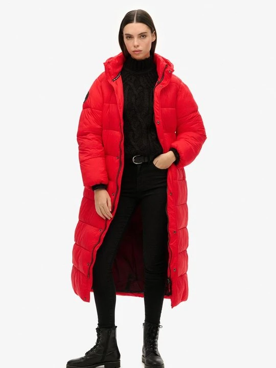 Zdjęcie produktu Płaszcz zimowy Superdry czerwony