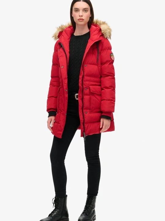 Zdjęcie produktu Płaszcz zimowy Superdry czerwony