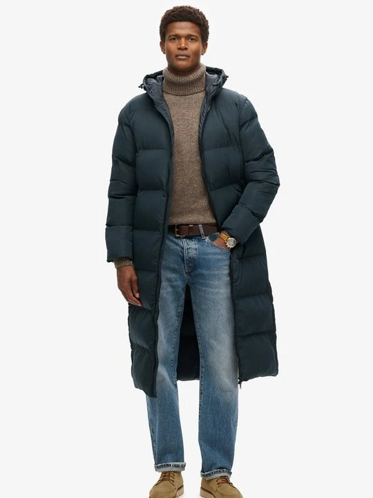 Zdjęcie produktu Płaszcz zimowy Superdry niebieski