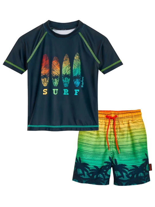 Zdjęcie produktu Playshoes 2-częściowy zestaw kąpielowy w kolorze granatowym ze wzorem rozmiar: 98/104