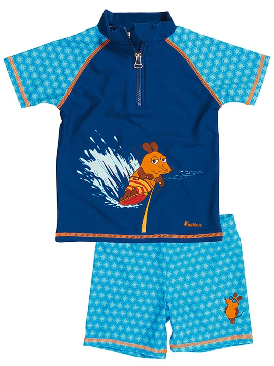 Zdjęcie produktu Playshoes 2-częściowy zestaw kąpielowy w kolorze niebieskim rozmiar: 134/140