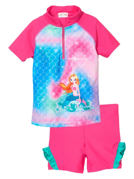Zdjęcie produktu Playshoes 2-częściowy zestaw kąpielowy w kolorze różowym rozmiar: 98 / 104